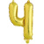 Шар буква Ч золото 41см Шар буква Ч золото 41см
