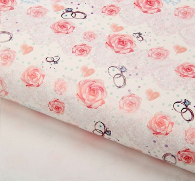 Бумага Свадебная акварель 70*100см