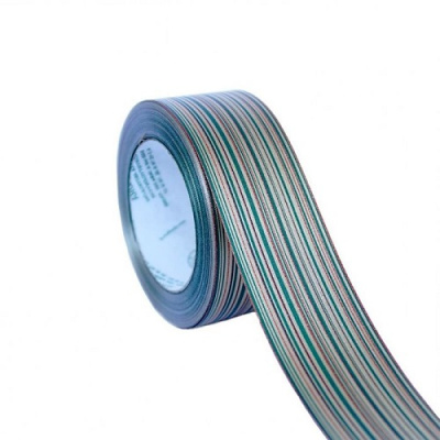 Лента красн-зелено-золотая 3см*50м