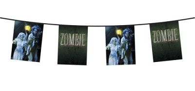 Гирлянда флажки Вечеринка Зомби