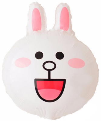 Шар на палочке Голова Зайца