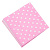 Салфетка Розовая в горох 20шт