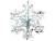 Снежинка фольг серебряная 60х60х14см/А