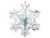 Снежинка фольг серебряная 60х60х14см/А