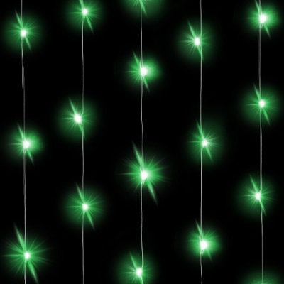 Светодиодная нить Зеленая 3м