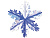 Фигура Снежинка №4 фольг сереб/син 60cmG