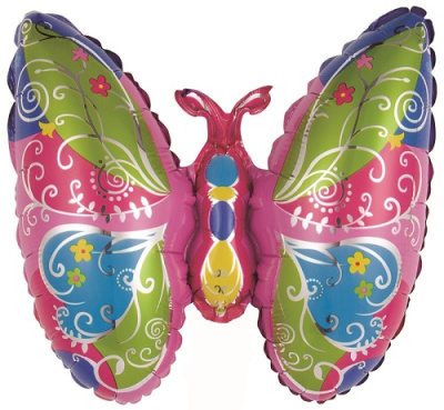 Шар на палочке Бабочка волшебная