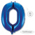 Воздушный шар цифра 0 синий 86см Китай
