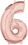 36601-number-`6`-rose-gold-26-inch 36601-number-`6`-rose-gold-26-inch