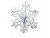 Снежинка фольг серебряная 60х60х14см/А
