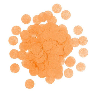 Конфетти тишью Круги Оранжевый 7гр