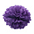 Помпон бумажный 40 см. т.фиолетовый 