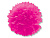 Помпон бумажный 40 см. ярко-розовый
