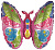 Шар на палочке Бабочка волшебная