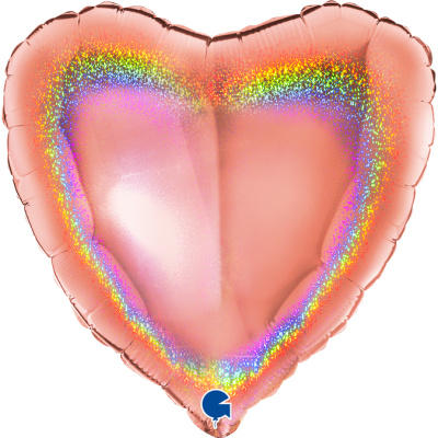 18083GHRG-Heart-18inc-Glitter-Holographic-Rose-Gold-1