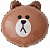 Шар на палочке Голова Медведя