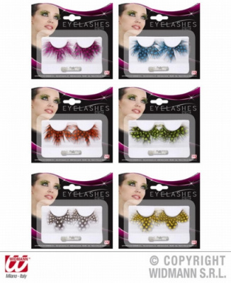 Ресницы перо в горох